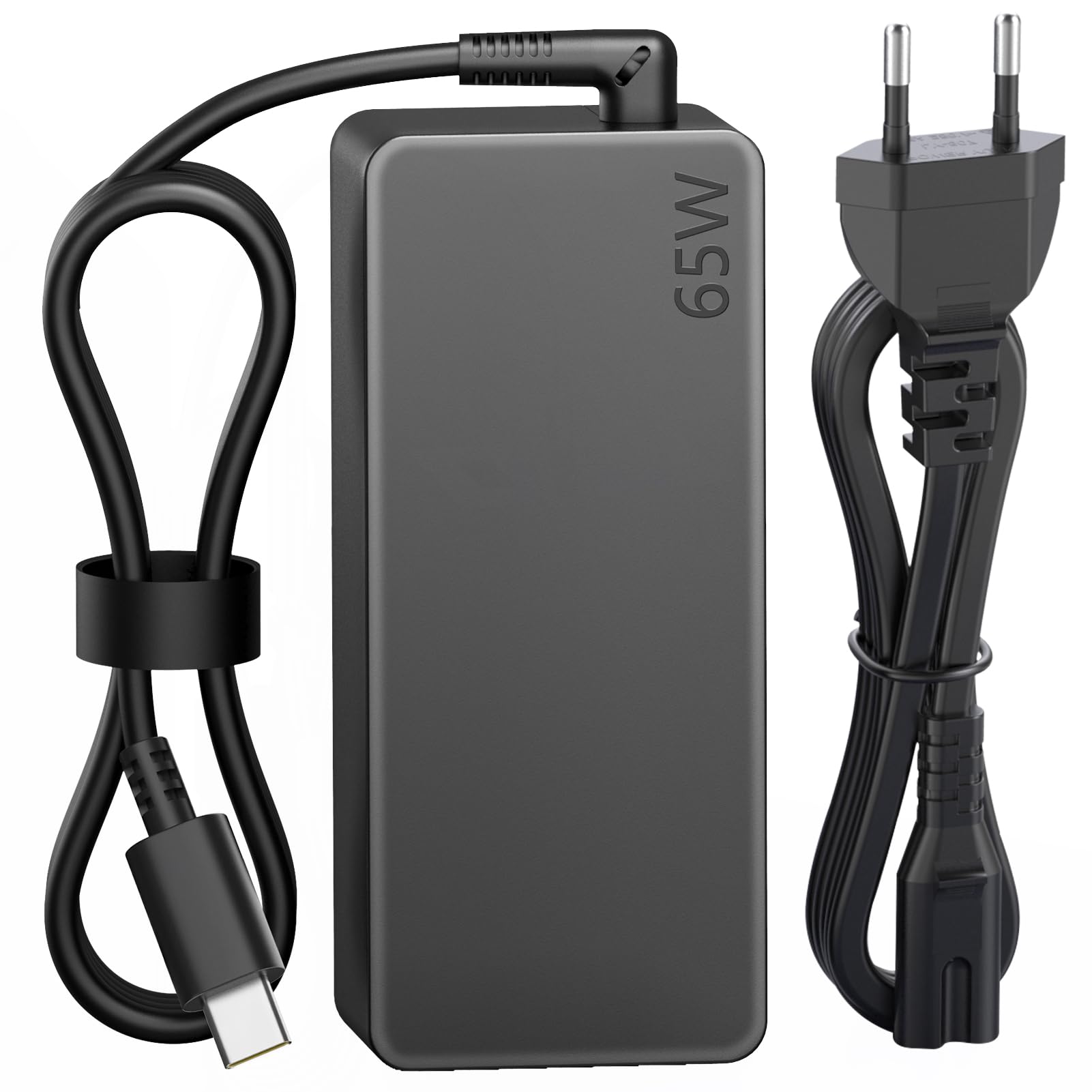 Sunydeal USB C Ladegerät 65W Laptop Ladekabel für Lenovo Thinkpad Touch | YogaChromebookHuawei HP Spectre ASUS Acer Dell Samsung Surface MacBook Type C Charger Netzteil mit PD 3.0 QC Schnellladegerät