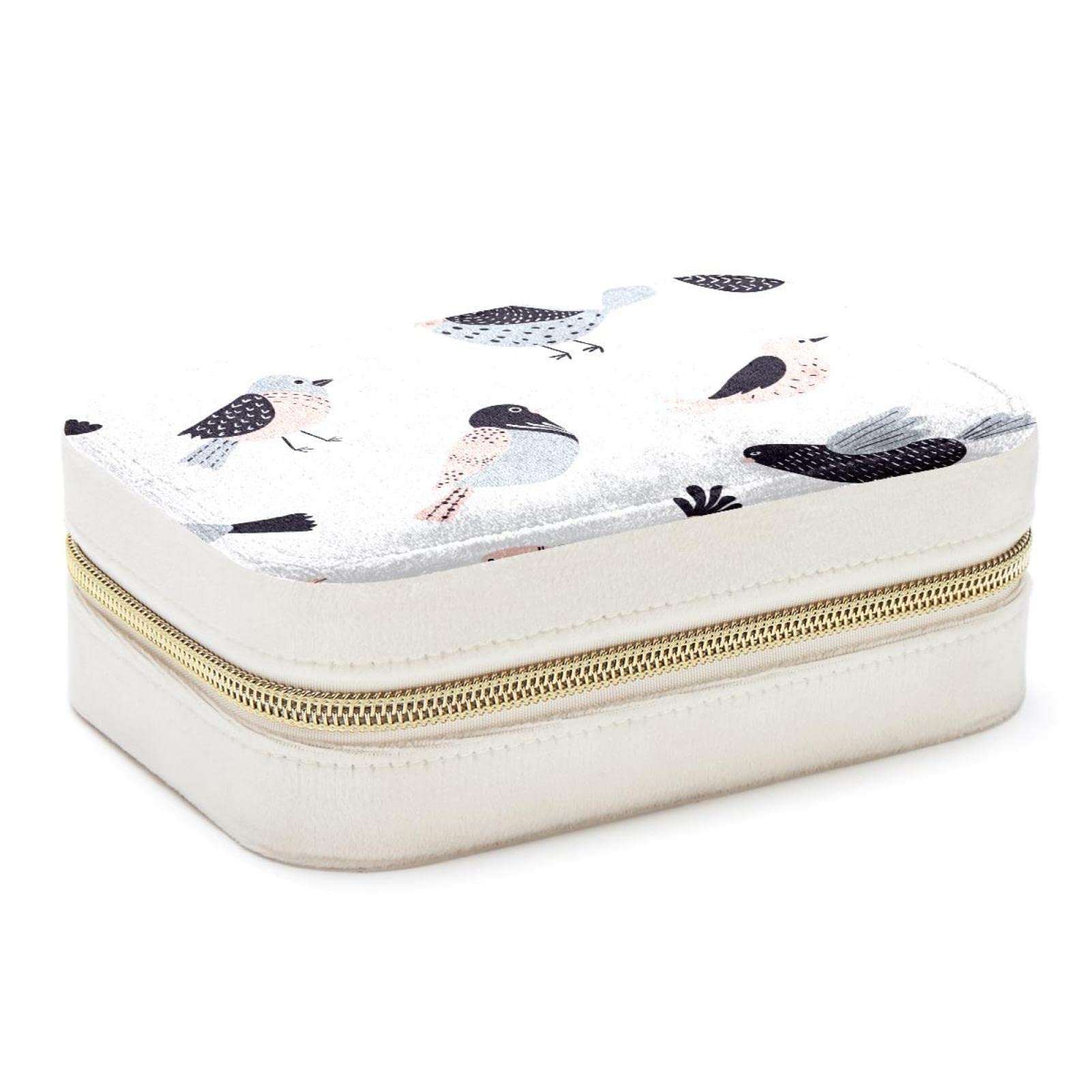 Boîte à bijoux oiseau voyage pour bagues et colliers