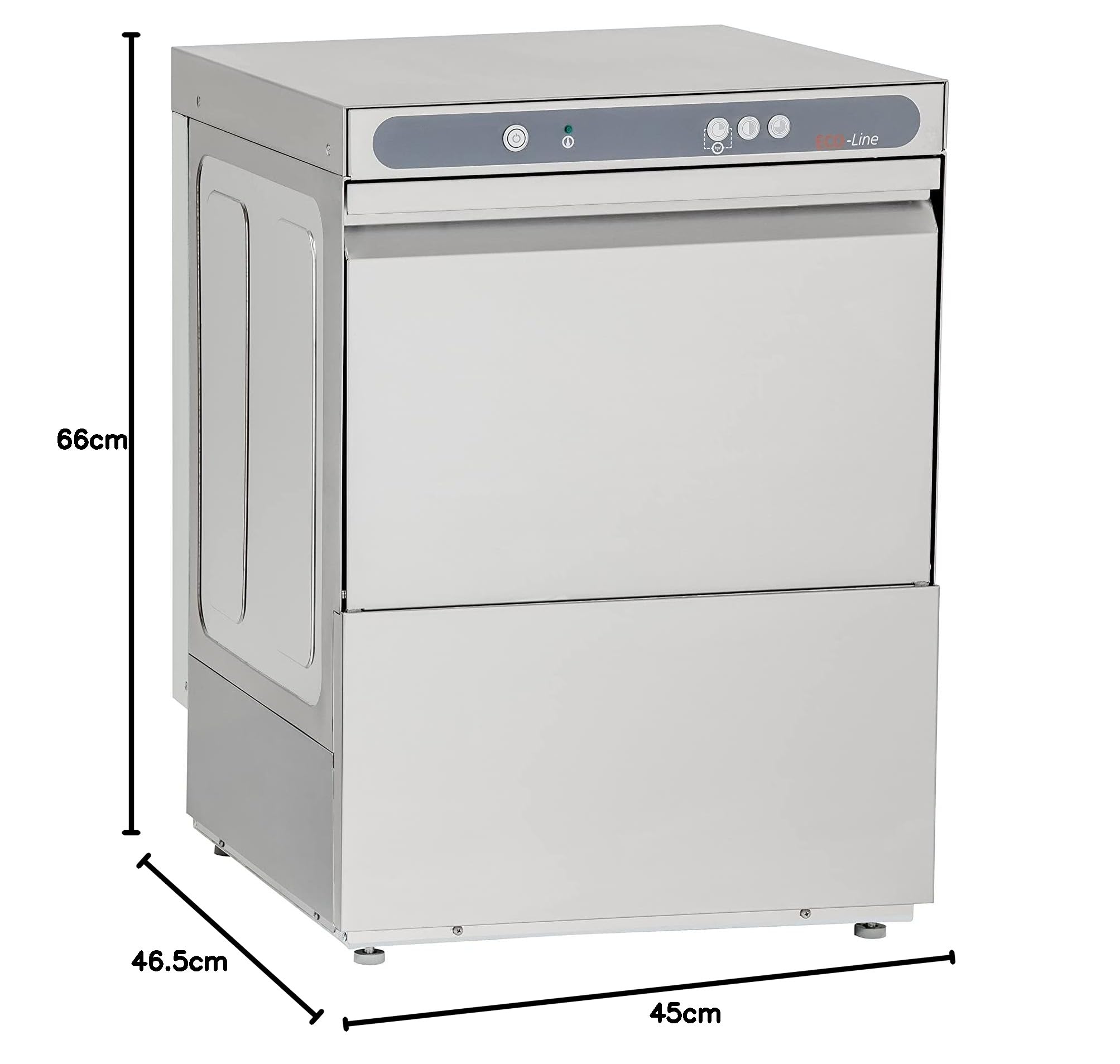 GastroHero Gläserspülmaschine Eco 35 230 V, Gläserspüler Gastronomie, Gläserspülmaschine Gastro, Gastronomiebedarf, Energiesparend, Schnellzyklus, Ideal für professionelle Küchen und Bars