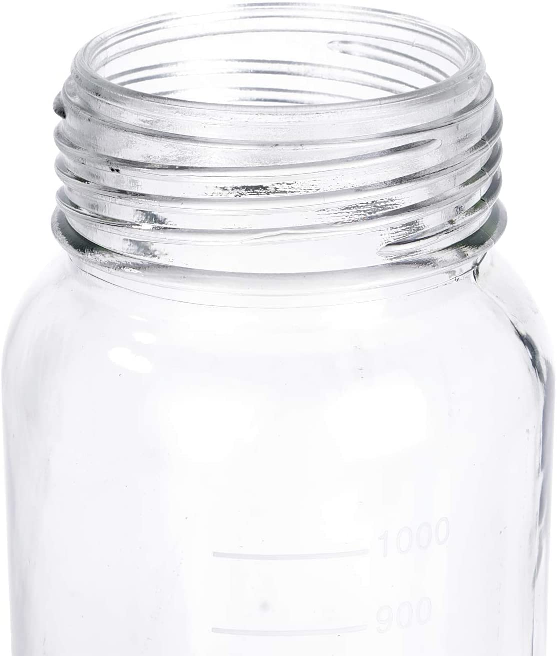 Lab Media Storage - Botellas de boca ancha graduadas GL80, tapa de rosca a prueba de fugas, multiusos para científicos, paquete de 3 (naranja, 1000 ml)