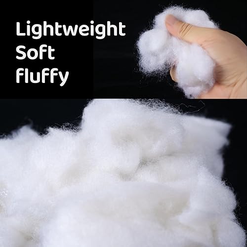 Miniatura 4 de UXPEYIC Relleno de fibra de poliéster de 28.2 onzas, relleno de almohada de alta resistencia, relleno de fibra de algodón de alta resistencia para