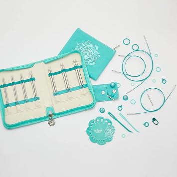 KnitPro Mindful Set Believe, Paslanmaz  elik Dantel  ne U lar  Seti + Aksesuar,  r n No. 36302DE, Alman S r m