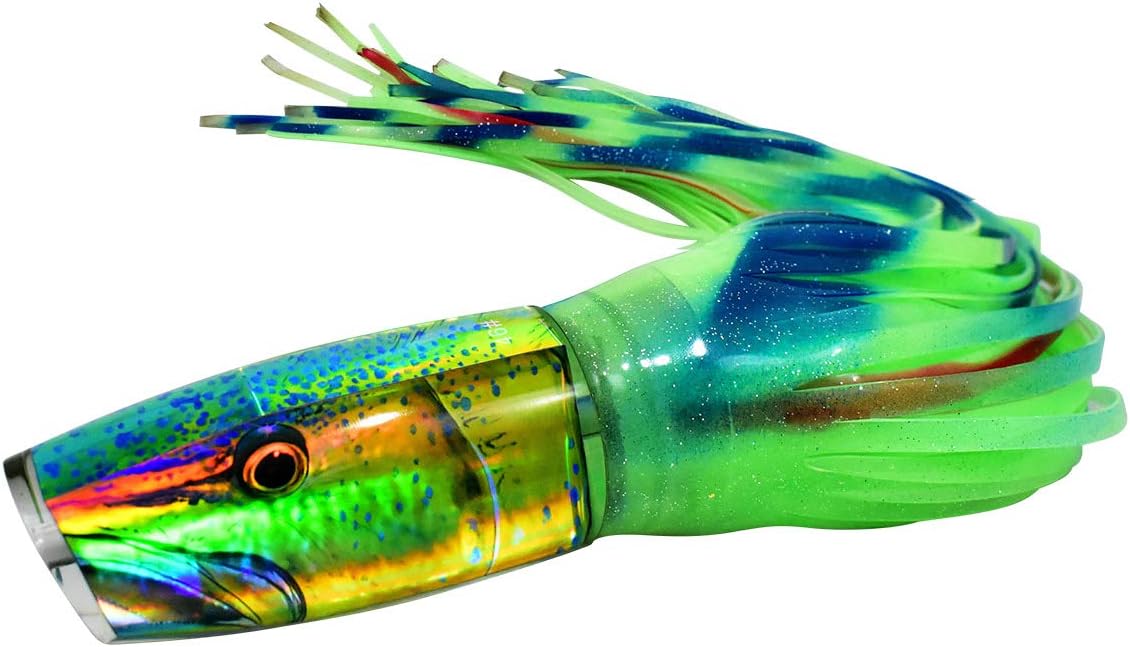 16 Inch Mahi Marlin Plunger Lure (9oz) Featuring Custom Carey Chen Artwork