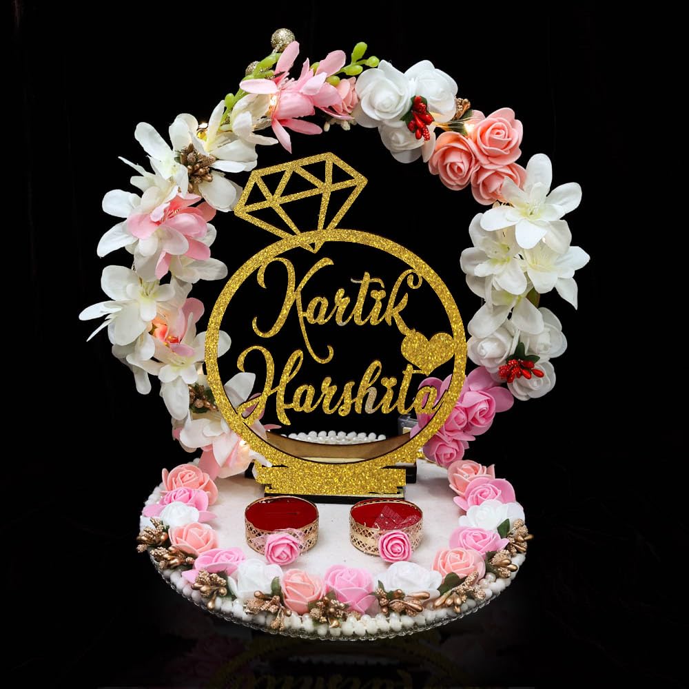 Buy THE BRIDE MADE Engagement Ring Platter with Name Wedding Ring