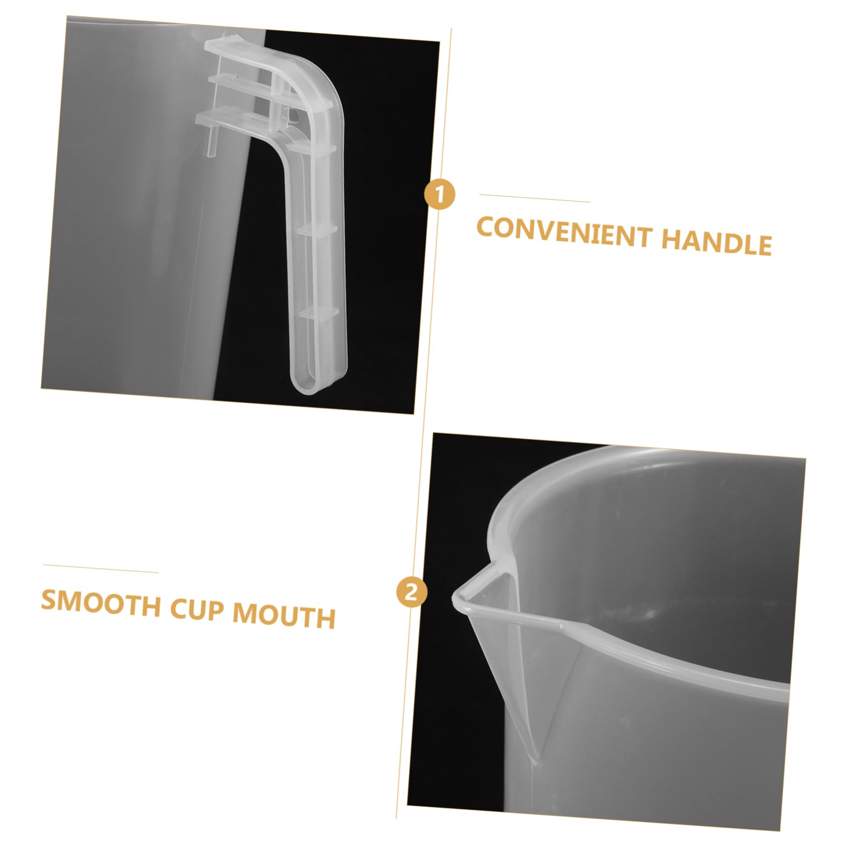 DECHOUS 2 Pz misurino distributore di frittelle arredamento tazze di misura caraffa graduata da cucina misurare tazzine caffe tazze caffe Accessori per la cottura tazza di caffè plastica