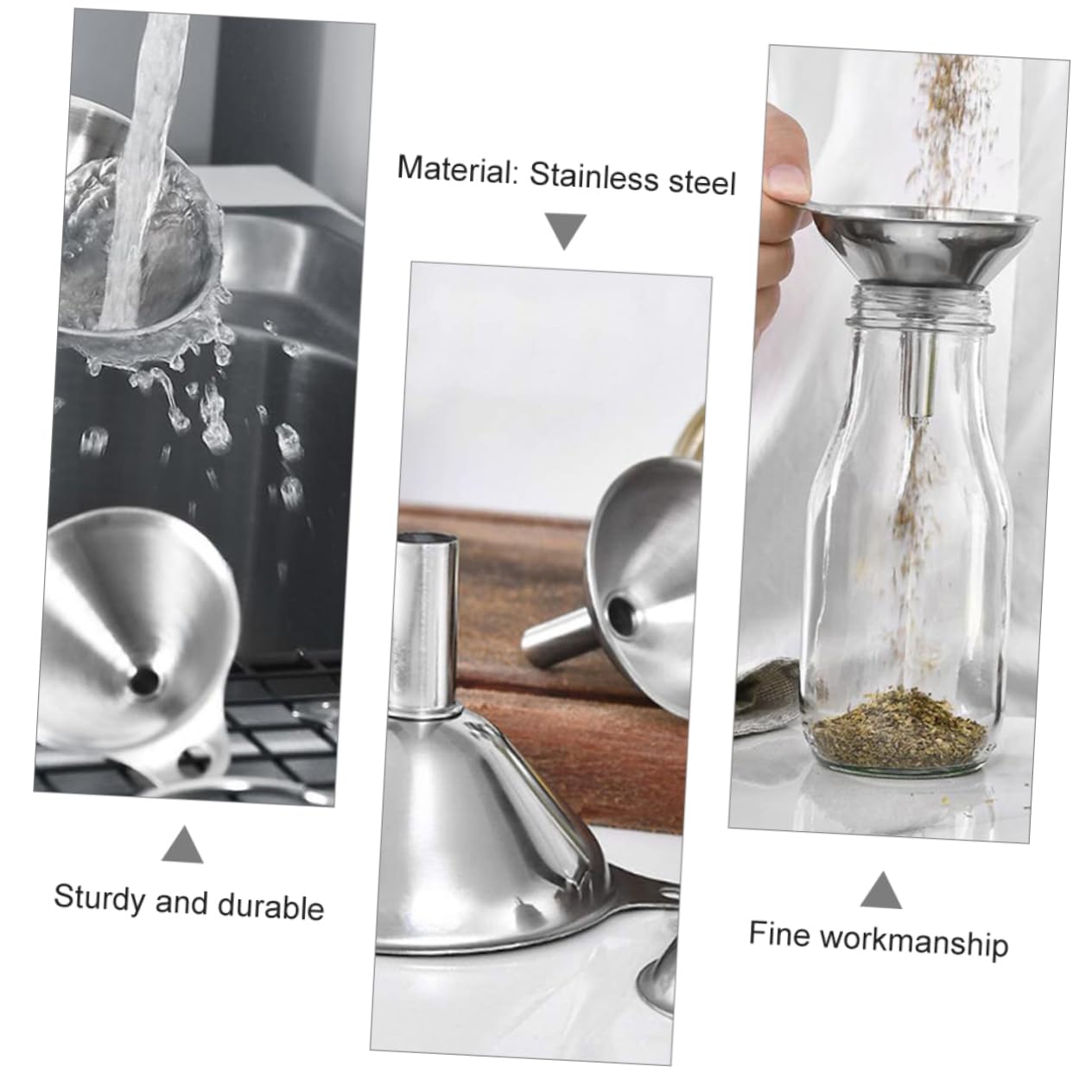 LABRIMP Imbuto in Acciaio Inox Per Cucina Per Trasferire Olio Liquidi Gancio Per Spazzola Accessorio Da Cucina