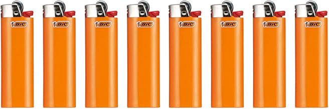 Bic Japan J26-ORGEBOX8 Lighter, Regular Disposable File, Orange, Set of 8