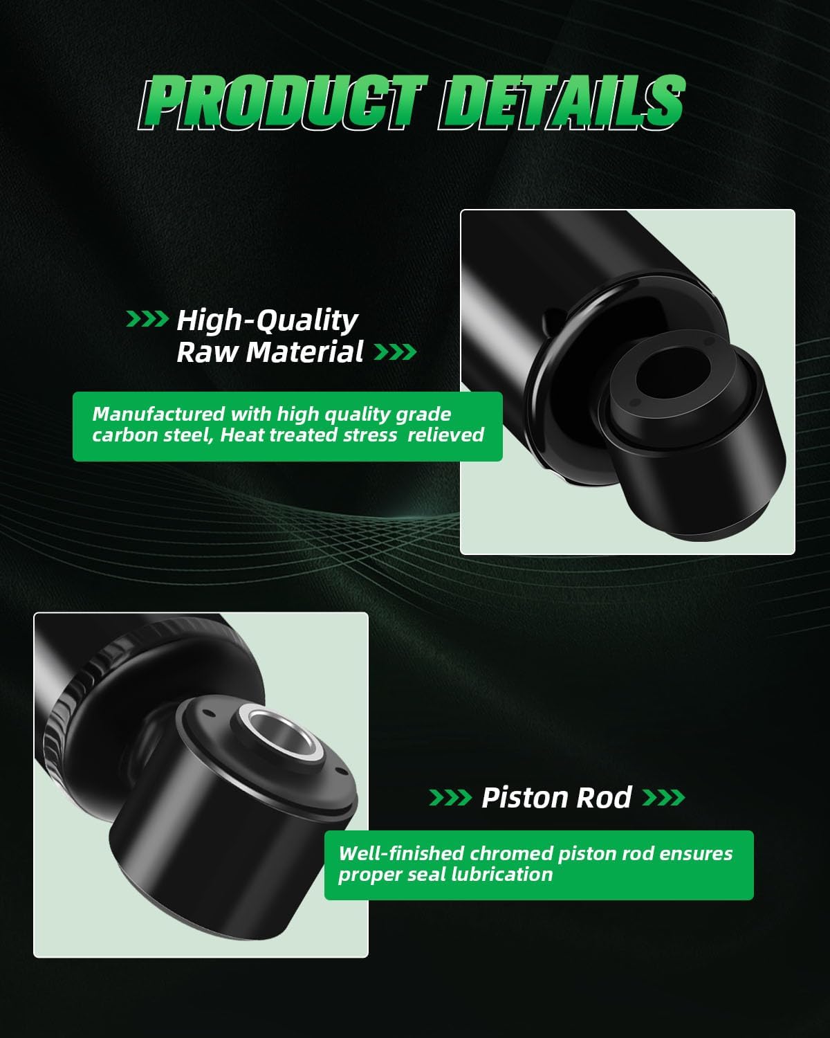 SCITOO 2pcs Front Shocks Absorbers and Struts Fits 03 for ford for E-550 Super Duty,99-04 for ford for F-250 / for F-350 / for F-450 / for F-550 Super Duty