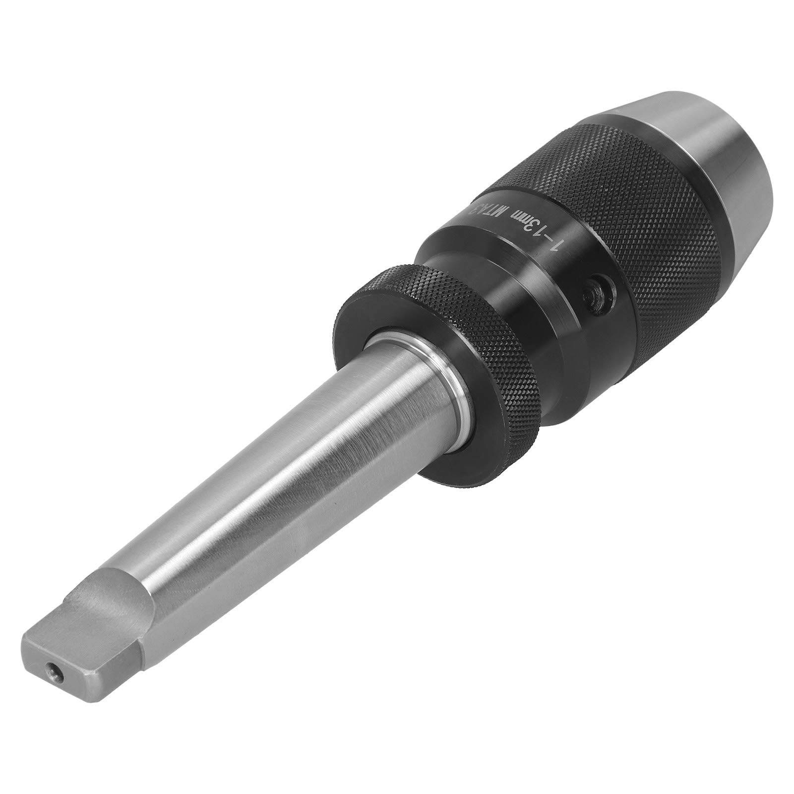 Mandril de taladro MTA3 de 1 a 13 mm, mandril de torno de vástago recto de apriete automático, diseño integrado de una sola pieza para taladro eléctrico y fresadora CNC con alta
