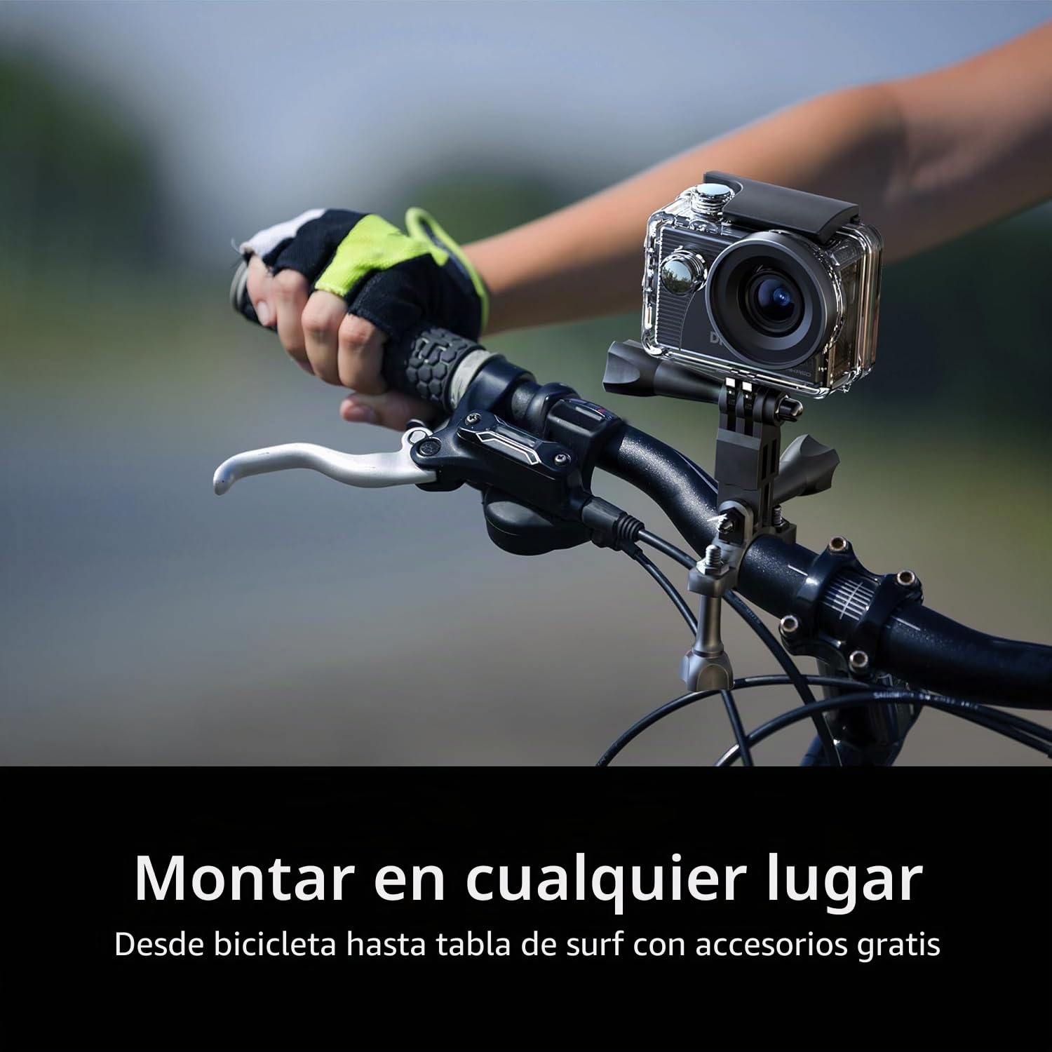 Dragon Touch Cámara de acción Vision 3 – 4K30FPS 20MP cámara subacuática Impermeable 170° Gran Angular WiFi cámara Deportiva con 2 baterías, Control Remoto y Kit de Accesorios de Montaje