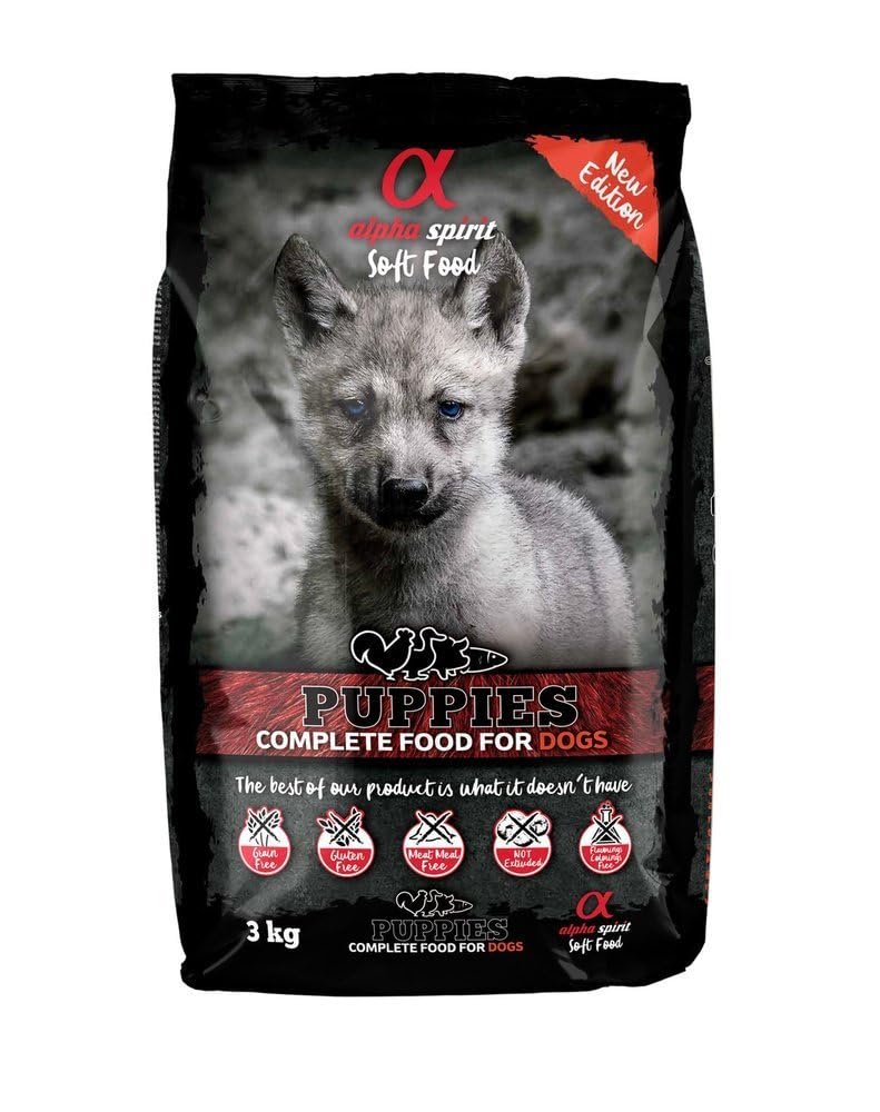 Alpha Spirit 3004203 - Nourriture Semi-Humide, Chiots, 3 Kg