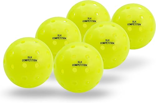 Selkirk SLK - Pelota de competencia  Pelotas de pickleball para exteriores de 40 agujeros  Pelota de pepinillo aprobada por la USAPA para jugar en