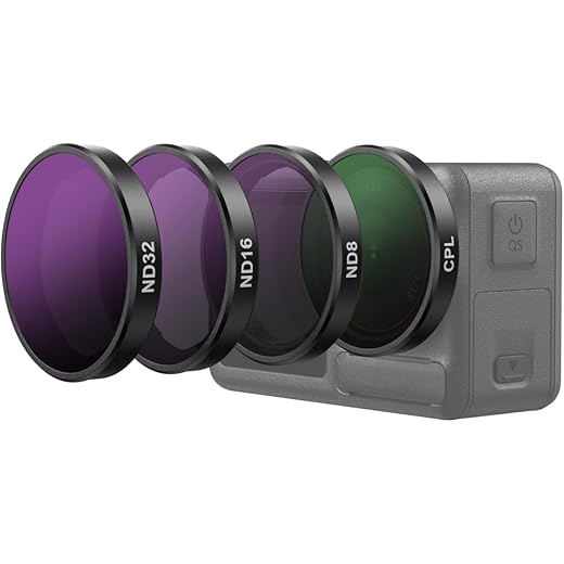 TELESIN Lens Filter Set for DJI Action 4-Pack