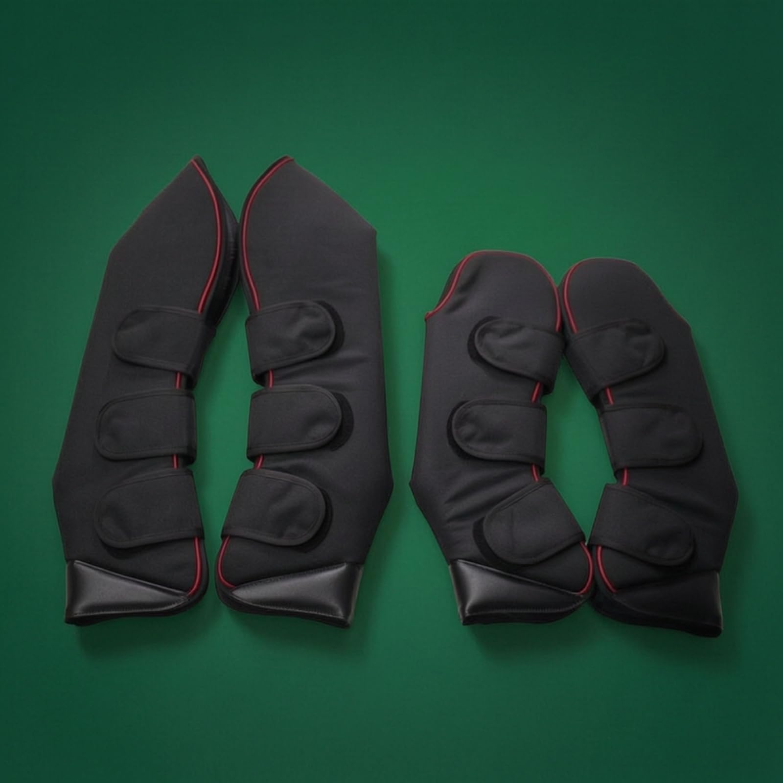 Protectores de Pierna para Caballo Botas de Viaje Guindaletas Cañoneras con Fijación Múltiple de Que Mantiene en Su Sitio Adecuados para Transporte Entrenamiento