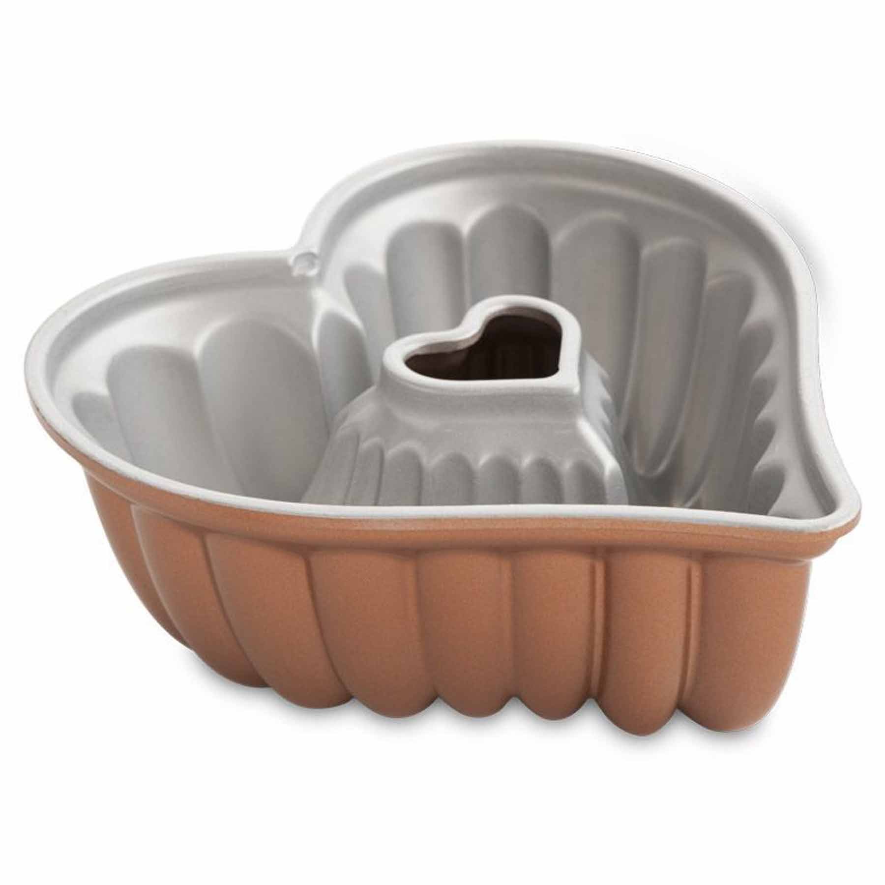 Nordic Ware Platinum Collection Cast Aluminum Fancy Heart Pan