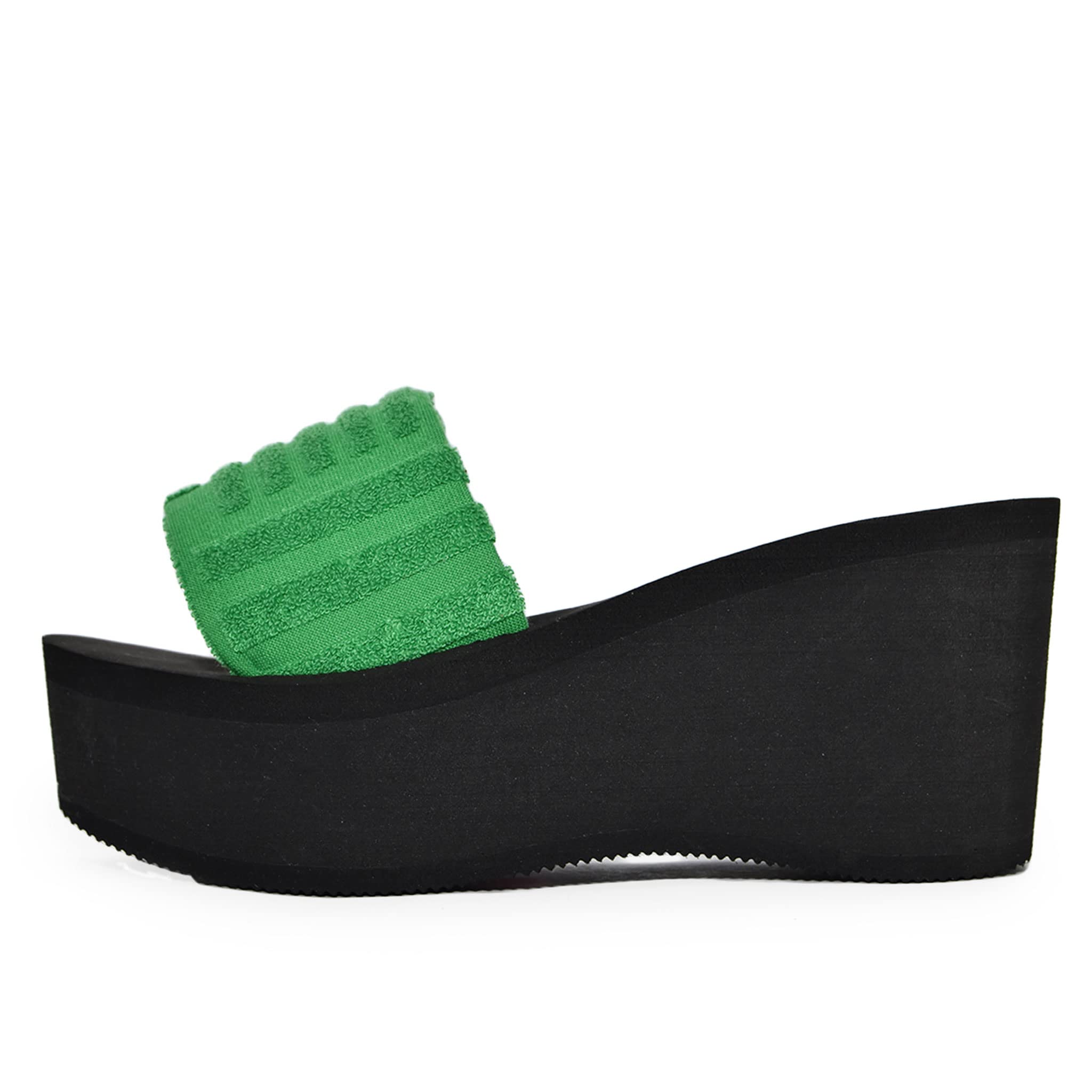 Wild Diva Womens Heat High Platform Wedge Flip Flop Sandals - Main Image