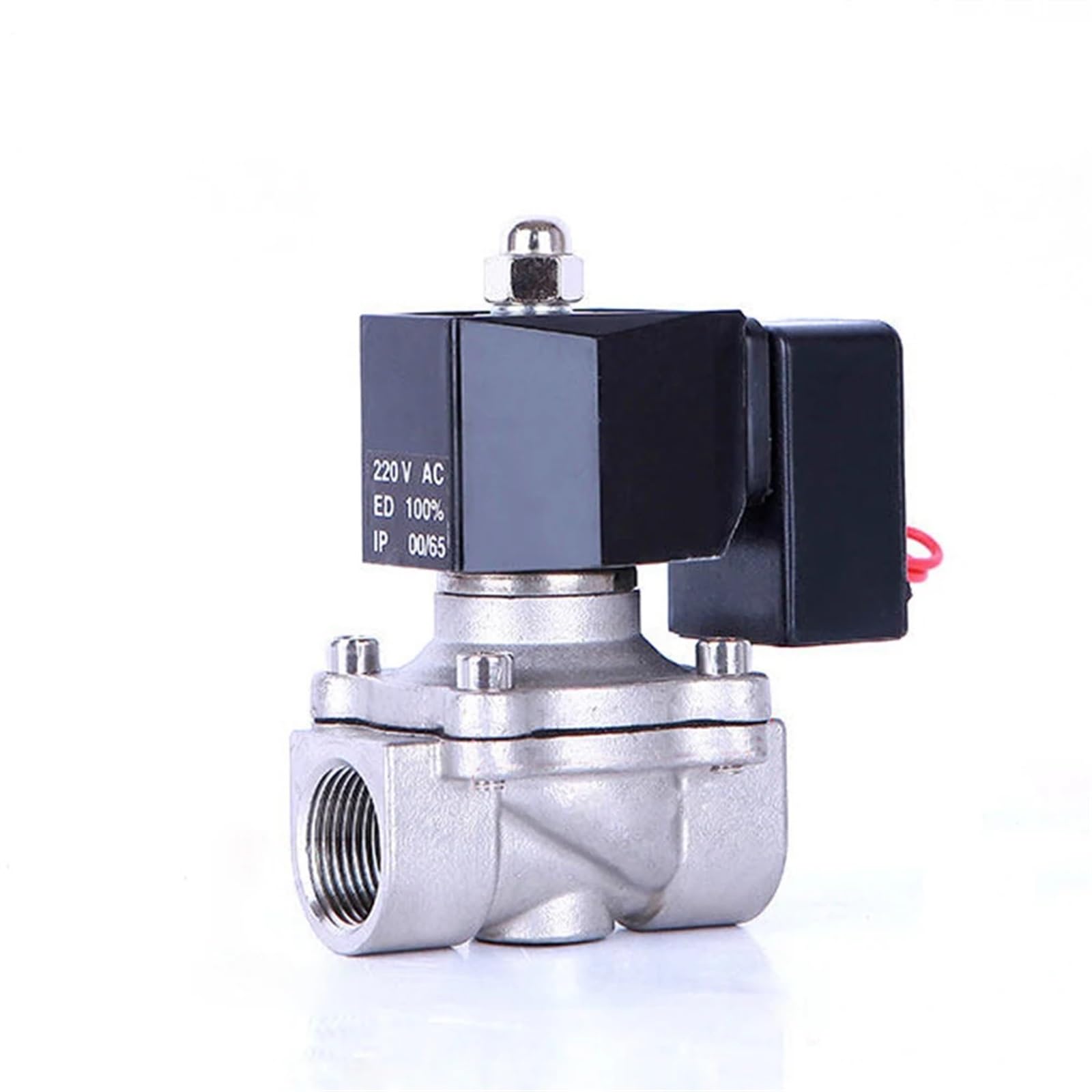Xncdbvypa 220Vac-Normally Closed Dn15 Normally Closed Solenoid Valve Water Stainless Steel Ip65 Fully Enclosed Coil(220Vac-Normally Closed)