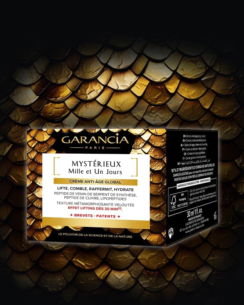 Garancia Mystérieux Crème Anti-Âge Global Algue Marine Rides & Éclat 30ml | Texture riche. Algue Alaria esculenta, gomme de Tara et dérivé d'olive, lisse les rides et protège la peau