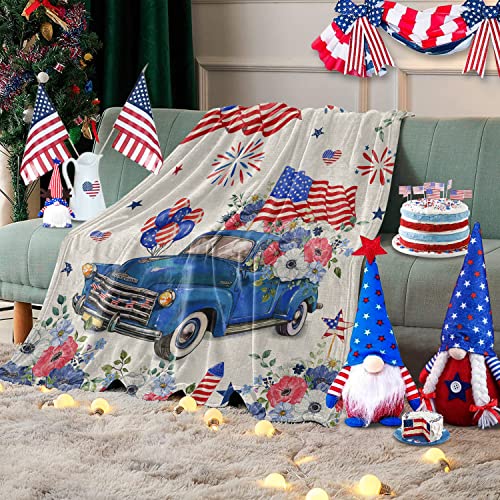 Independence Day Farm Blue Blankets 50
