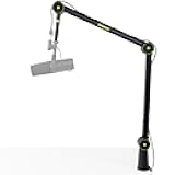 Shure by Gator Deluxe Articulating Desktop Podcasting Mic Boom Arm with Cable Management Channel; (SH-BROADCAST1)