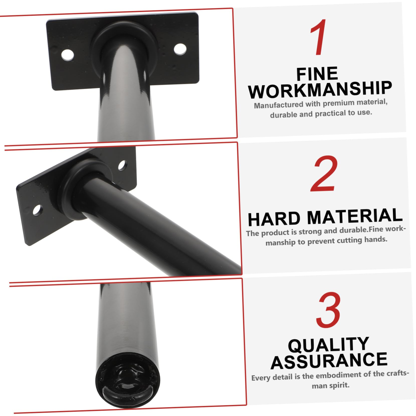 BESTonZON 1Pc Iron Dumbbell Storage Mounted Large Hole Bracket for Fitness Equipment Iron Construction Space Saving Organizer for Home Gym Tool for Weight Plate Storage