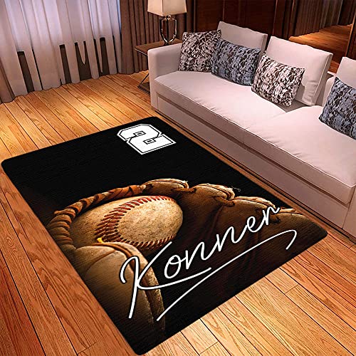 Tapete Decorativo Rectangular 2x3 Pies Baseball miniatura 3