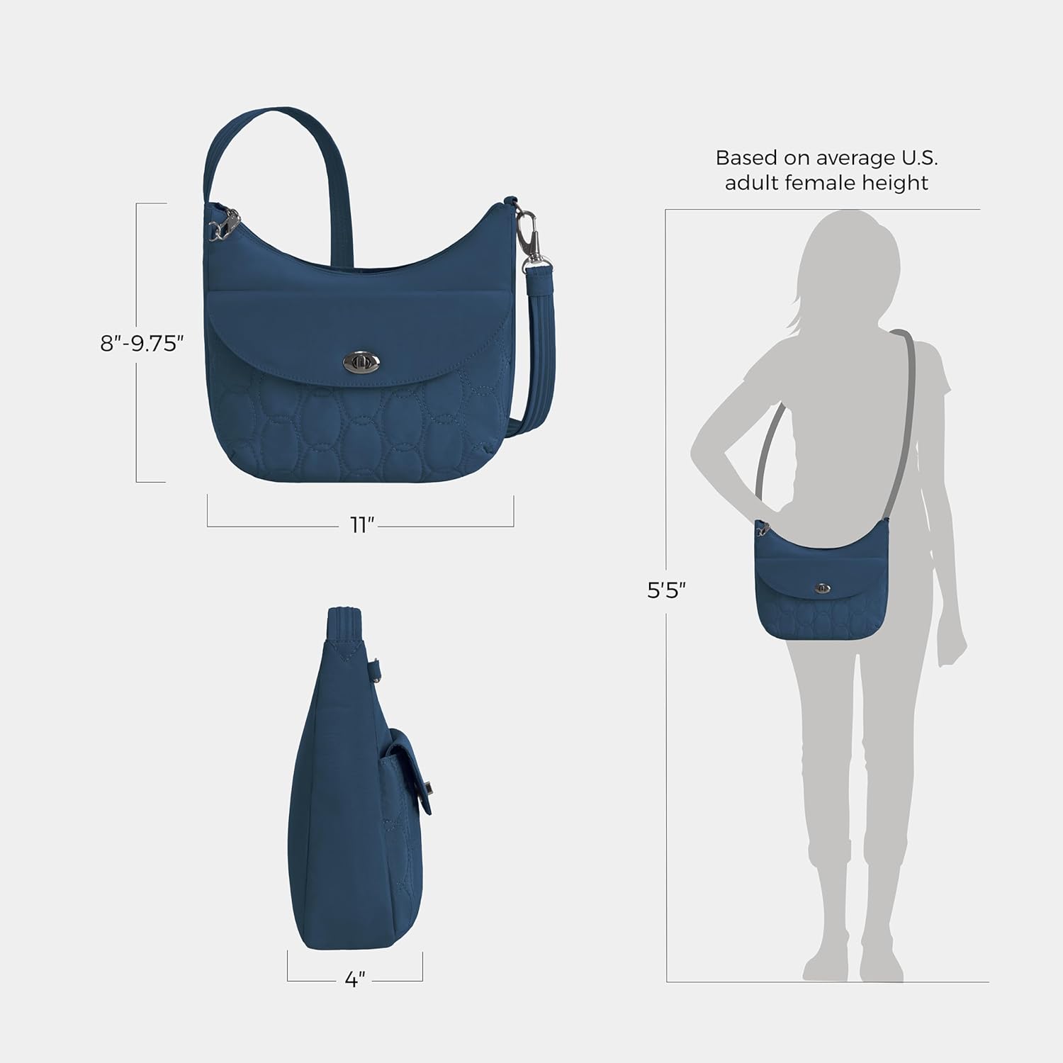 Travelon Anti-Theft Runways Medium Crossbody