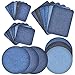 Produktbild Wuudi Aufbügelflicken Bügelflicken Eisen Auf Patches Bügeleisen auf Denim Cotton Patches Bügeleisen Reparatursatz, 5 x 3-3/4 Zoll, 24 Stück