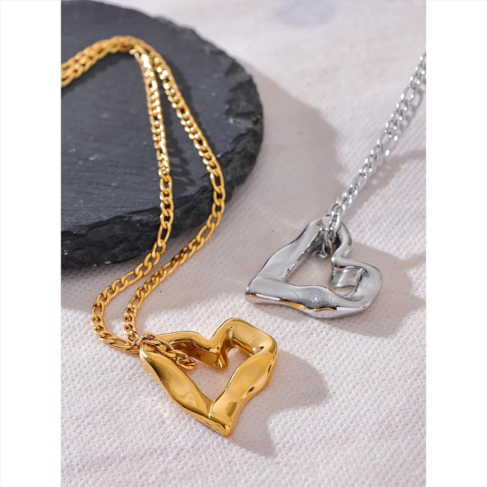 Akcesoria dla dziewcząt Minimalistyczny uroczy naszyjnik w kształcie serca dla dziewczynek, srebro 925 Romantyczny słodki wisiorek Choker - naszyjnik, medalion Kobieta Urodziny Walentynki