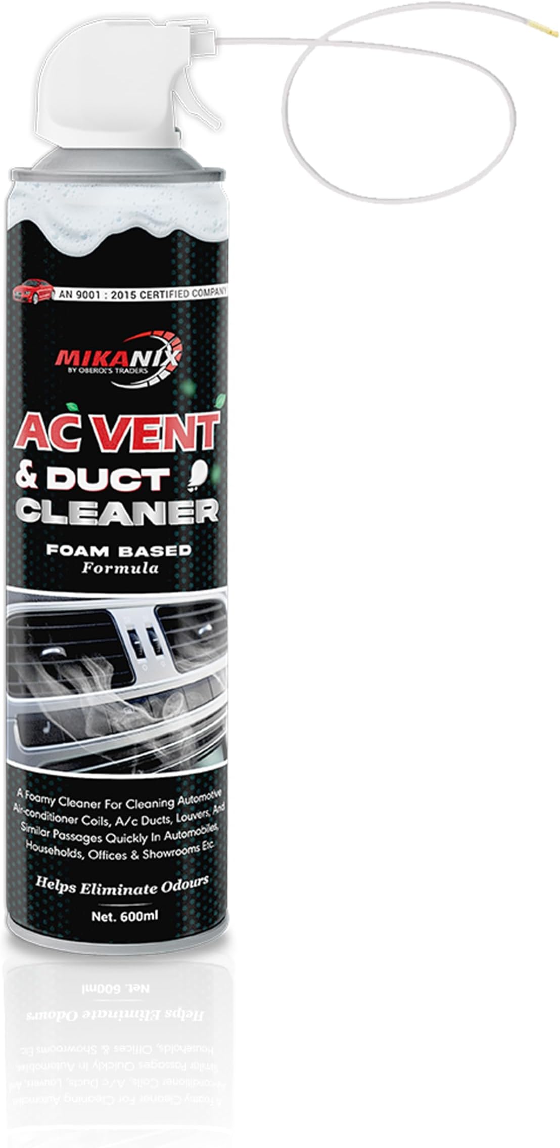 OBEROI'S TRADERS Car AC Vent & Duct Cleaner Odour Neutralizer Foam Spray with Long No-sal Pipe For Vehicle Interior Cleaner & Home AC