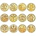 12 Constellation Challenge Coin,Aries/Taurus/Gemini/Cancer/Leo/Virgo/Libra/Scorpio/Sagittarius/Capricorn/Aquarius/Pisces Gold Plated Coin Collection