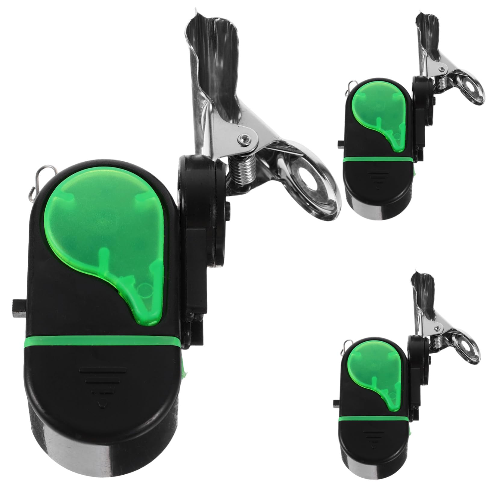 EXAOMBLE Fishing Pole Bell 3pcs Electronic Fishing Alarm High Sensitivity Loud 80db for Carp