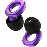 Style Ear Plugs for Noise Reduction, Reusable High Fidelity Earplugs for Concerts, Musicians, Motorcycles, Study, Parent, Party, Flights & Noise Sensitivity, 18-29dB Noise Cancelling (Violet)