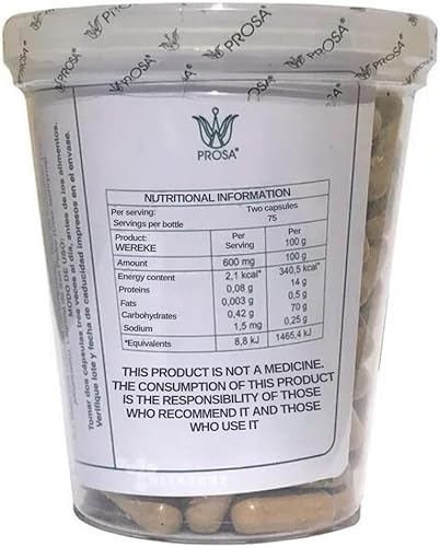 Prosa suplemento alimenticio Margarita Wereke 150 cápsulas 300mg