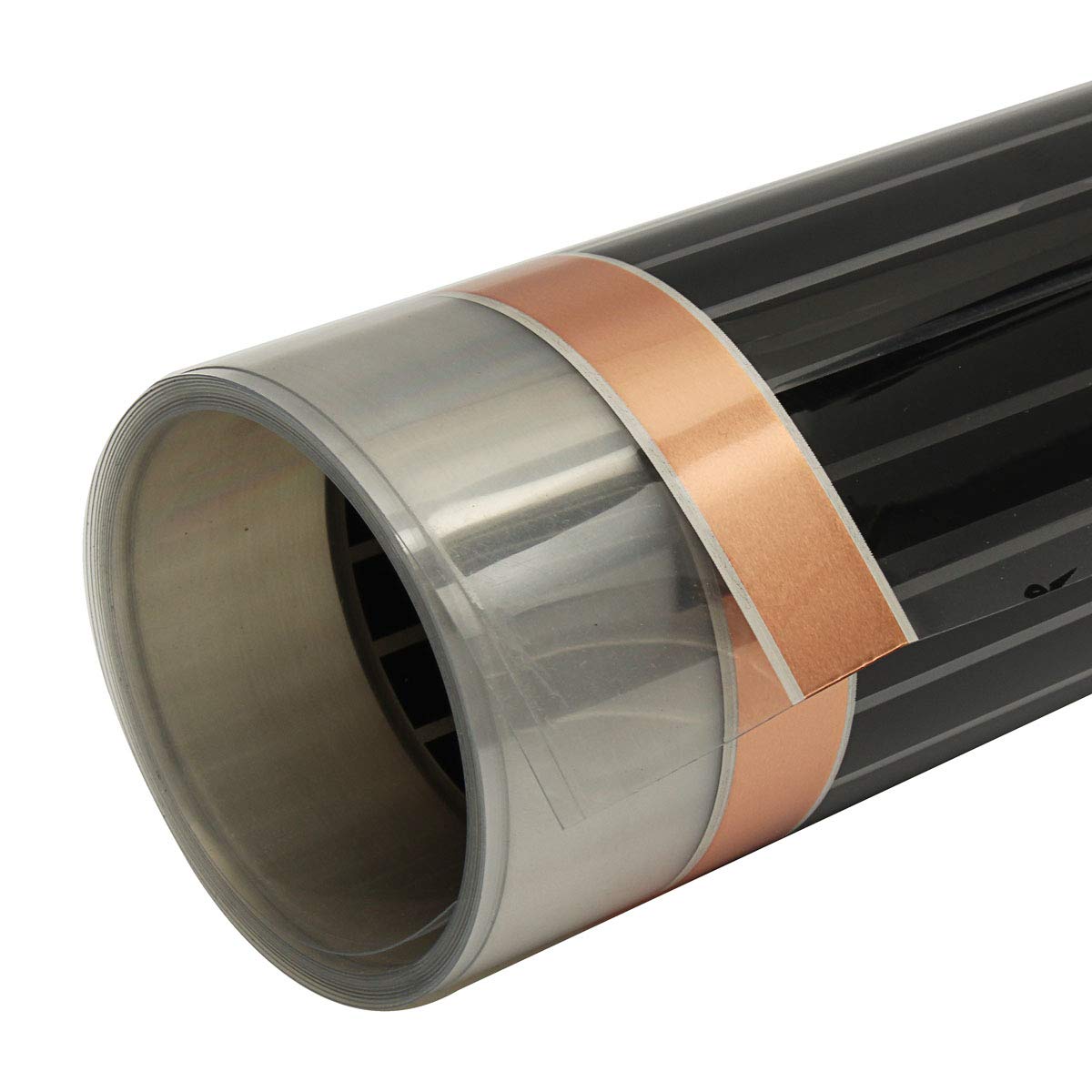 80Cm 2M / 3M / 4M 220V Infrarrojo Lejano Suelo Radiante Película De Vinilo Cristal Fibra De Carbono Suelo Radiante Película De Calentamiento - 2M