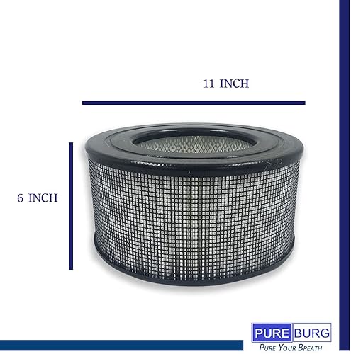 Miniatura 2 de PUREBURG Juego de filtros de repuesto 20500 compatibles con purificadores de aire Honeywell 10500 (EV-10) 17000 17005, prefiltros de carbón activado