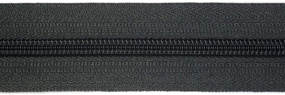 IPEA Reißverschluss Weiß Creme 5 Meter + 15 Metallschieber - Made In Italy