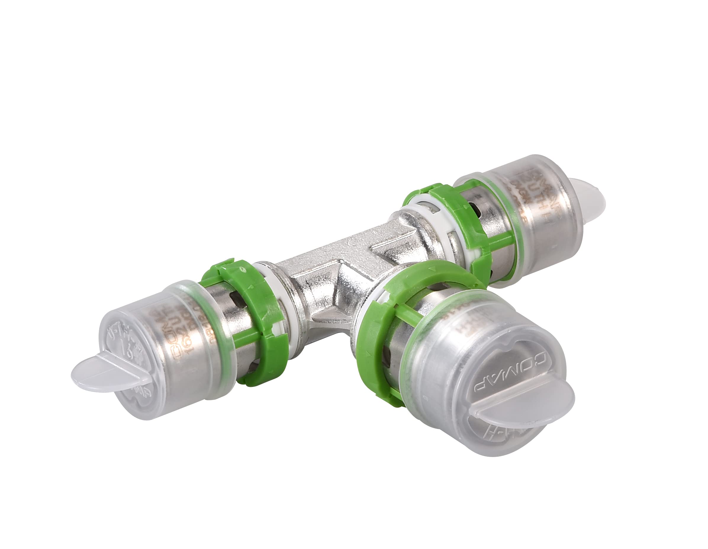 COMAP 2 Tés réduits métallique à sertir pour tubes multicouche - 26x3-16x2-26x3 - Raccords MultiSkin - S7130RW261626