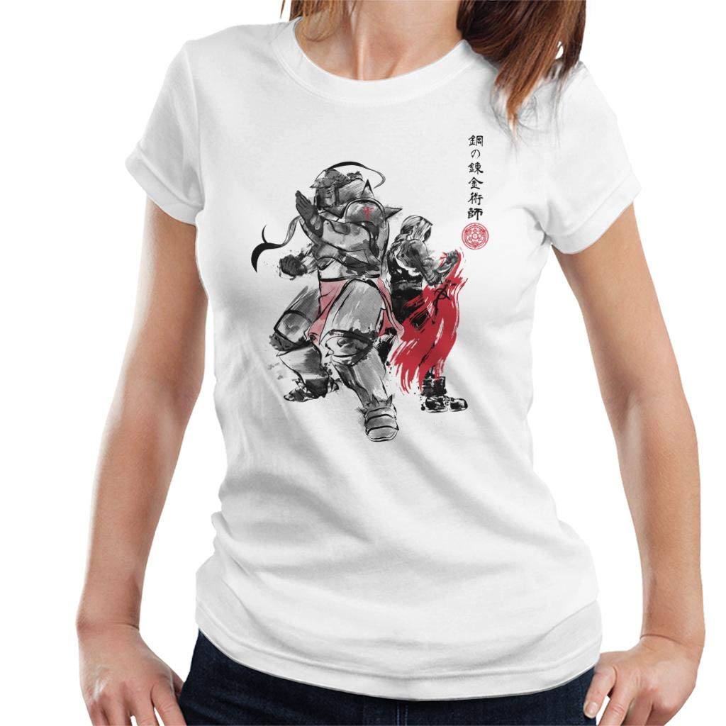 Cloud City 7 Brotherhood Japan Full Metal Alchemist Women's T-Shirt White