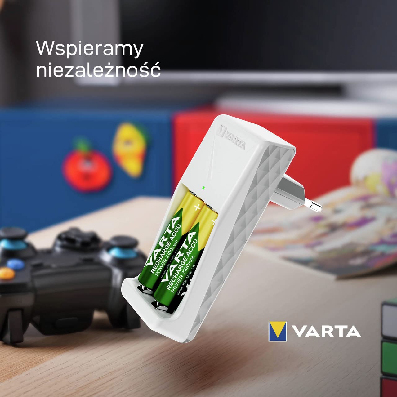 Varta Mini ładowarka Mini Charger na 2 akumulatory niklowo-metalowo-wodorkowe (NiMH) AA, AAA, wtyczka UE