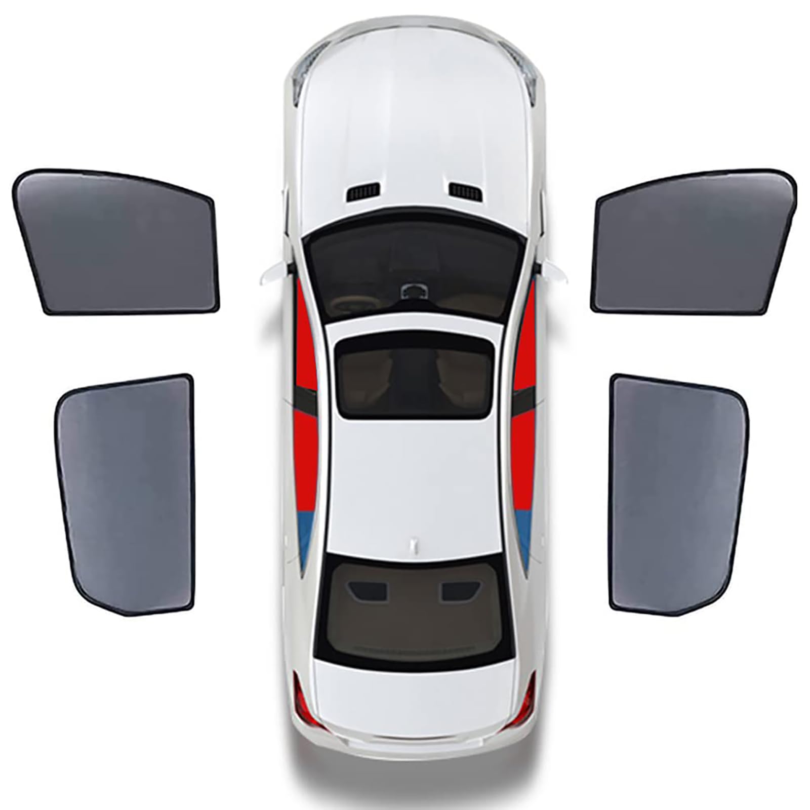 RHO- Pare-soleil De Lunette Arrière Remplacement Résistant Aux Intempéries De Style Course En