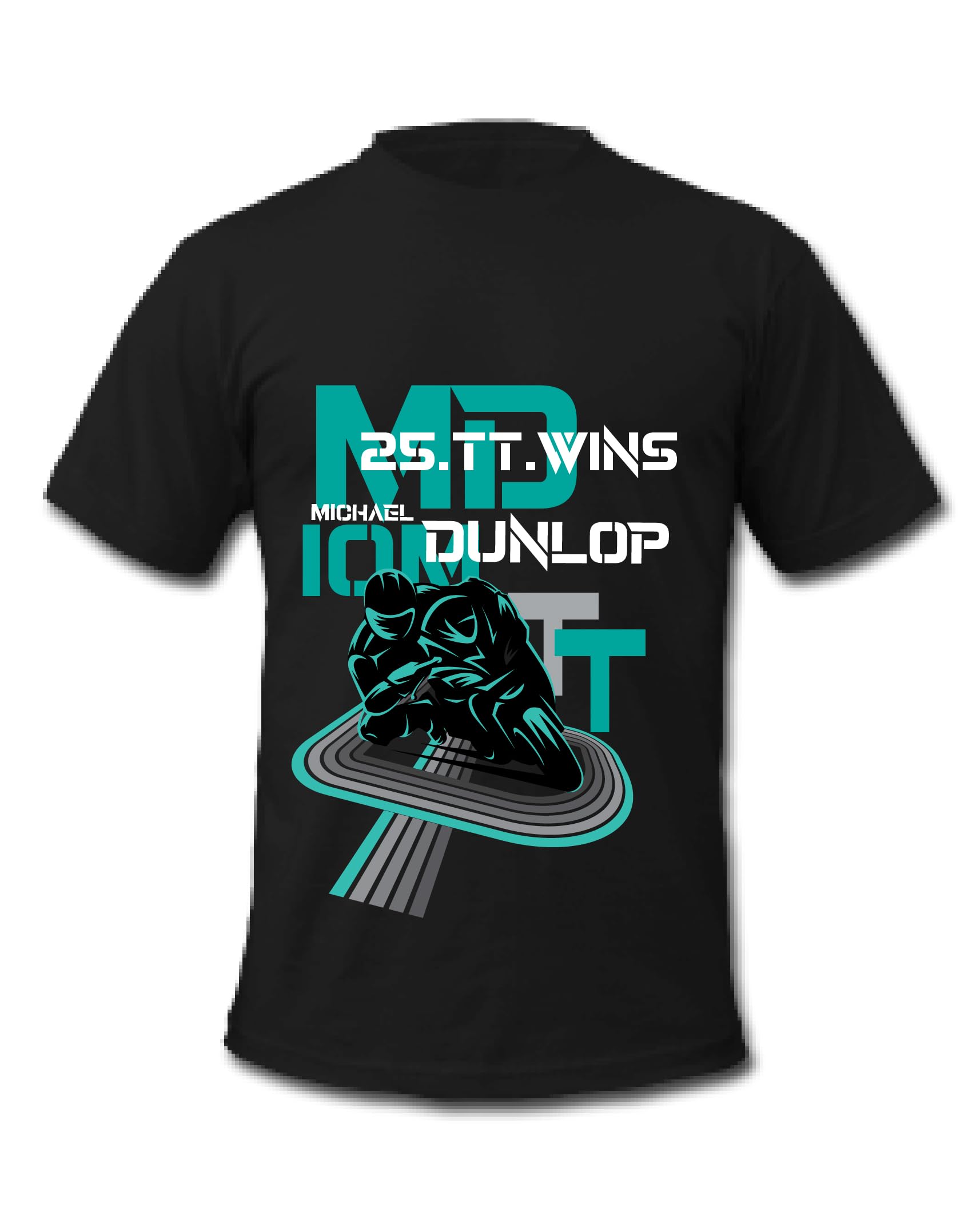 Cold Gun DesignMichael Dunlop Motorcycle Road Racing Champion 29 TT Wins T-Shirt