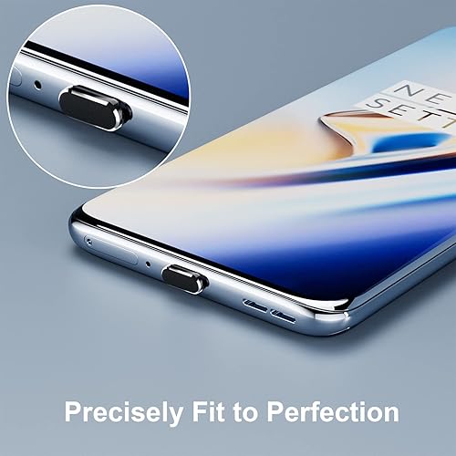 Miniatura 5 de Paquete de 5 tapones de puerto USB tipo C antipolvo para iPhone 16 15 Pro Max Plus iPad, puertos USB C con clip antipérdida, tapones antipolvo tipo