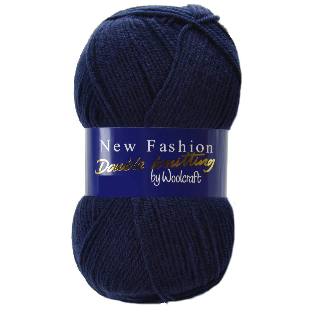 10 x 100g Woolcraft DK Knitting Yarn - Navy 640 โ image 1