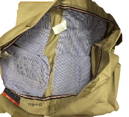 IZOD Double Pleated Wrinkle Free Twill Pants Khaki 216800 bin 158 36x343