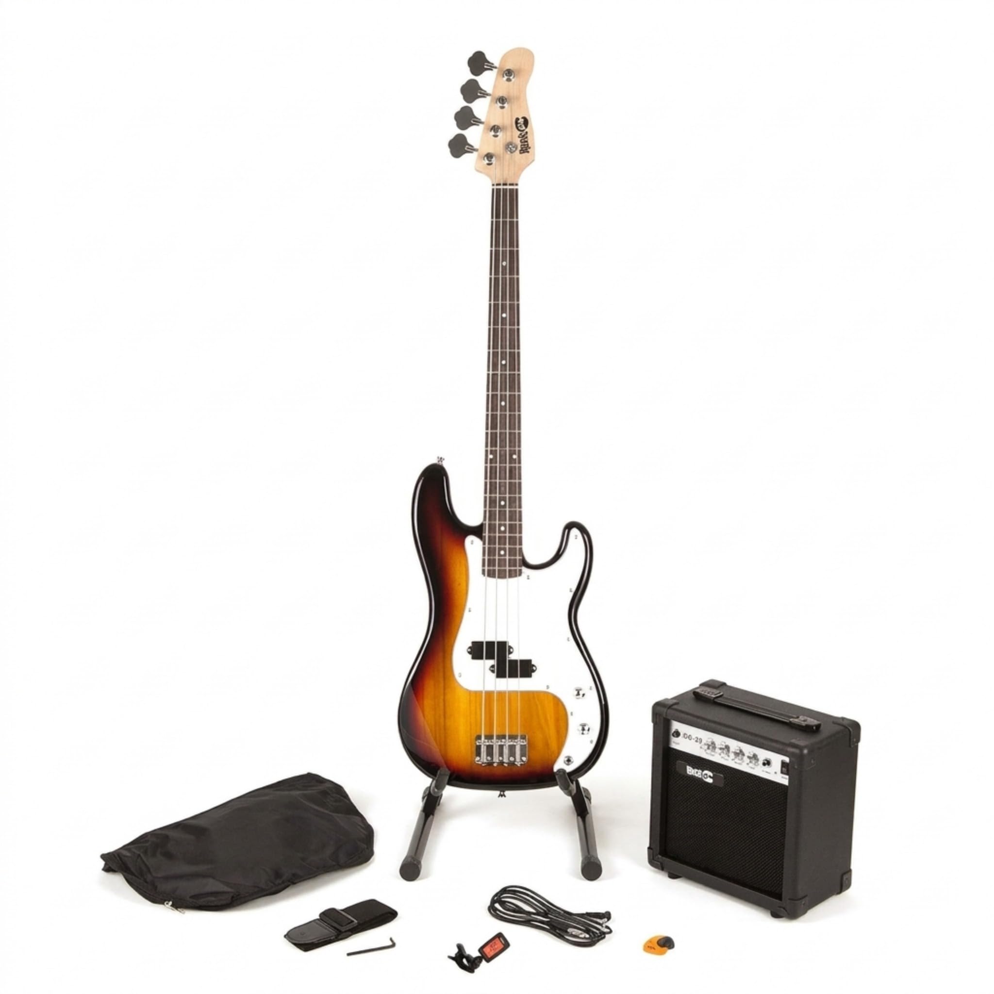 Rockjam Pdt Bass Guitar Super Kit - Sun