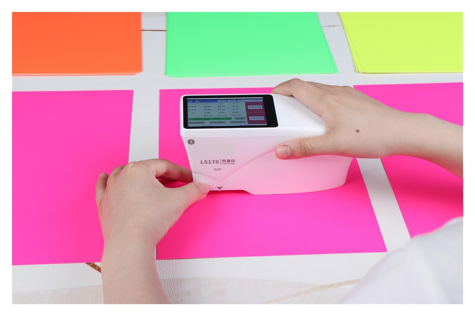 Espectrofotómetro, Colorímetro Portátil LS176 45/0 De 8 Mm Con Fuente Luz LED Espectro Completo