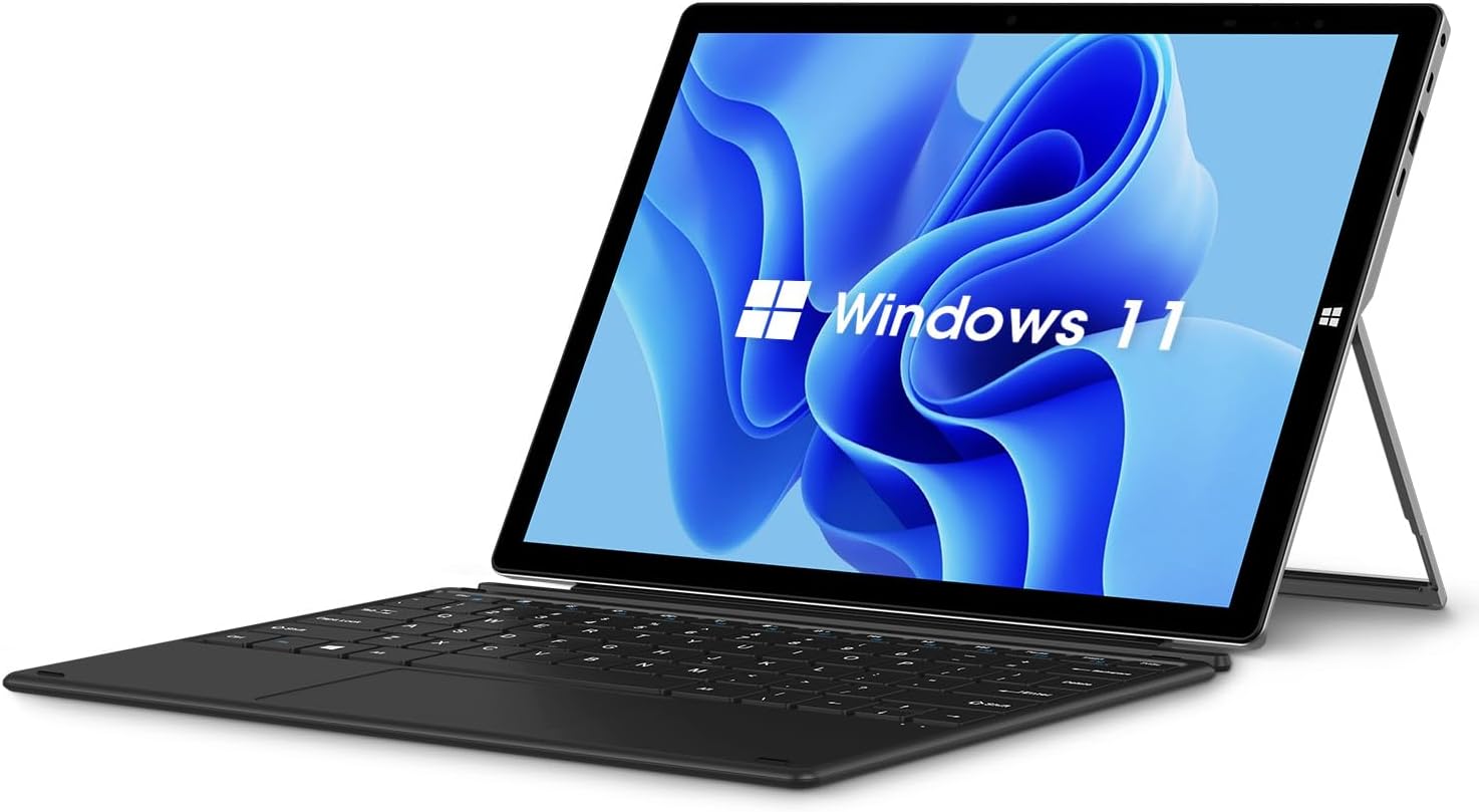 CHUWI HiPad X Tablet Keyboard Case, 2 in 1 Magnetic Suction Keyboard, Wireless Foldable Leather Case Cover with Holder for HiPad X Tablet