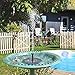 FEELLE Solar Fountain, Solar Bird Bath Fountain Pump 1.4W Solar Powered Water Pump Kit for Birdbath, Pond, Pool and Outdoor Garden