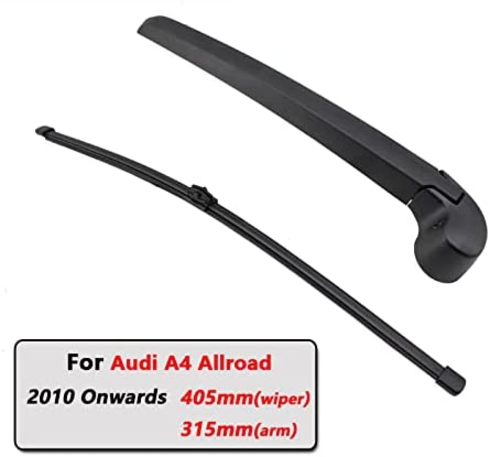X AUTOHAUX Set Braccio E Spazzola Tergicristallo Posteriore 405mm Per Audi A4 Allroad Quattro B8 (2009-2019) - Sostituto 8K9 955 407